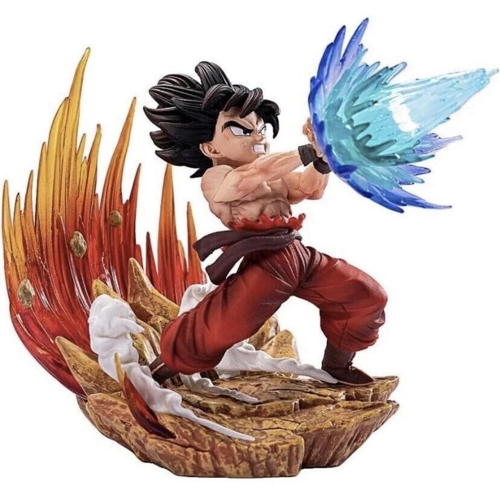 Dragon Ball Z Son Goku Kamehameha Figure Statue Energy Effect DBZ Anime New